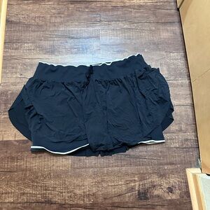 all in motion Black Athletic Skort with White Trim